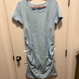 Light Blue Maternity Dress